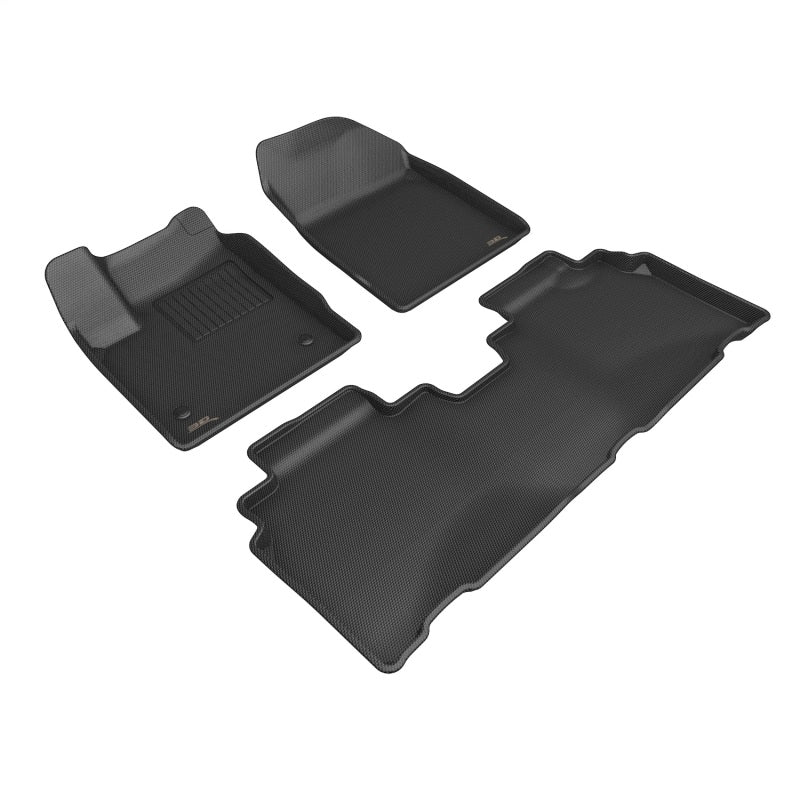 3D MAXpider KAGU Series Custom Fit Floor Mats for 2024-2026 Chevrolet Blazer EV, Black, Part Number aceL1CH10801509