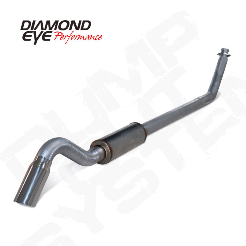 Diamond Eye Performance 4-Inch Stainless Steel Turbo-Back Exhaust System Kit depK4212S-TD for 1998.5-2002 Dodge