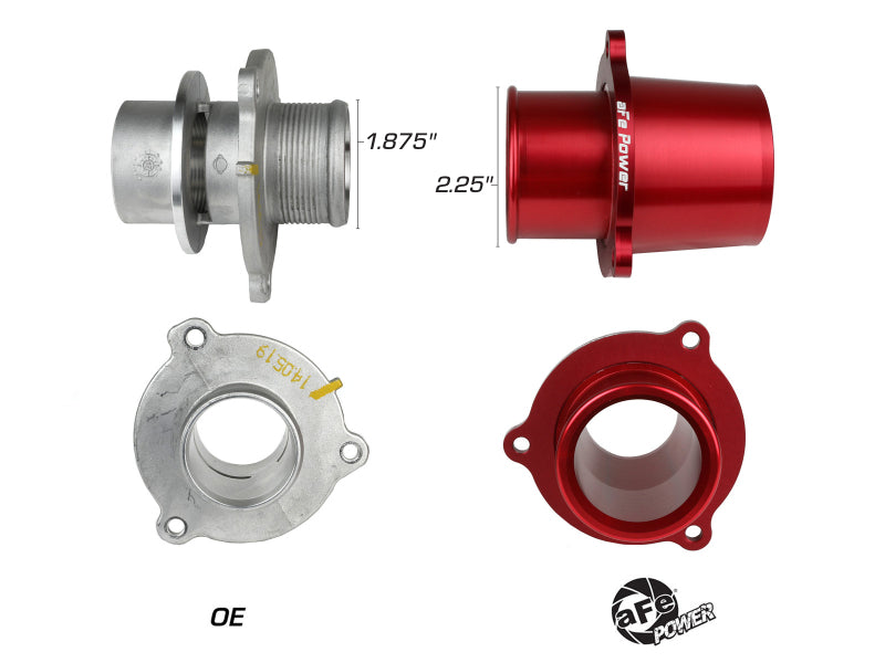 aFe POWER BladeRunner Turbo Muffler Delete Pipe 46-20417-R for Volkswagen GTI and Audi S3
