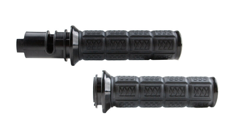Kuryakyn Enygma Black Grips for Harley-Davidson Throttle-By-Wire Models, Part 10142-2