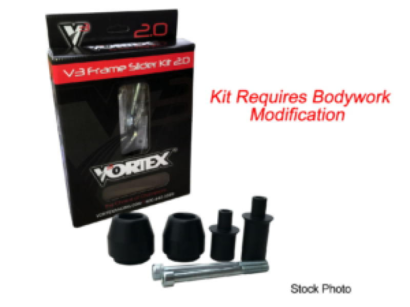 Vortex Racing 09-20 Honda CBR 600 RR V3 2.0 Frame Slider Kit- Modification Required