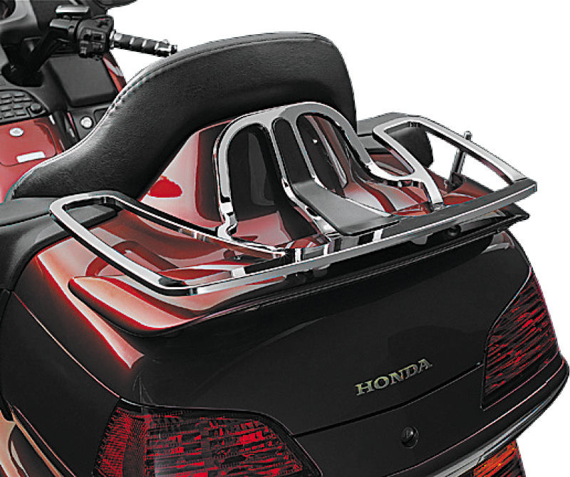 Kuryakyn 7151 Chrome Luggage Rack for 2001-2017 Honda GL1800 Gold Wing, Except F6B Models
