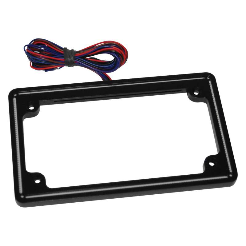 Letric Lighting Perfect Plate Light License Plate Frame for 2009–2011 Harley-Davidson Touring Models, Matte Black, letLLC-PPL-M4