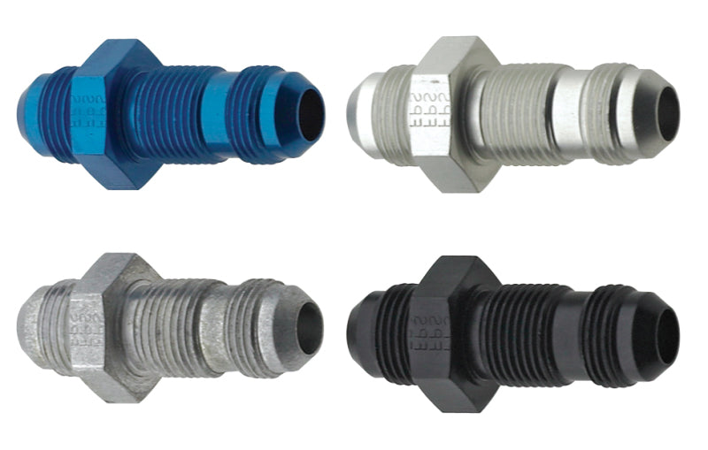 Fragola fra483204 -4AN Straight Bulkhead, Blue