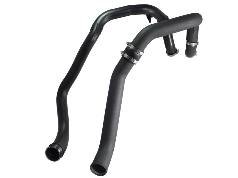 aFe BladeRunner 2.5-Inch Aluminum Hot Charge Pipe, Black, Ford F-150 3.5L EcoBoost, Part Number 46-20128