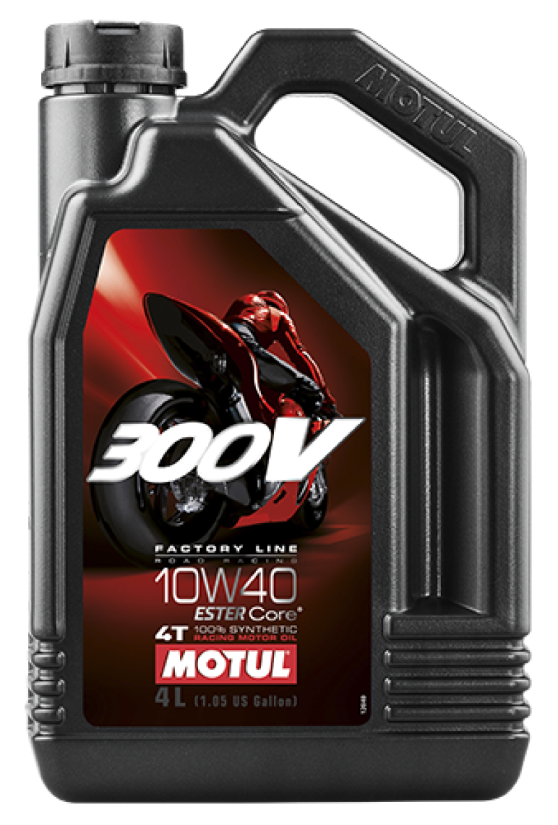 Motul 4L Synthetic-ester 300V Factory Line Road Racing 10W40 - Case of 4
