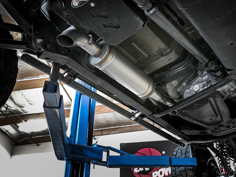 aFe Rock Basher Cat-Back Exhaust System with Turn-Down Tip for 2007-2018 Jeep Wrangler JK V6