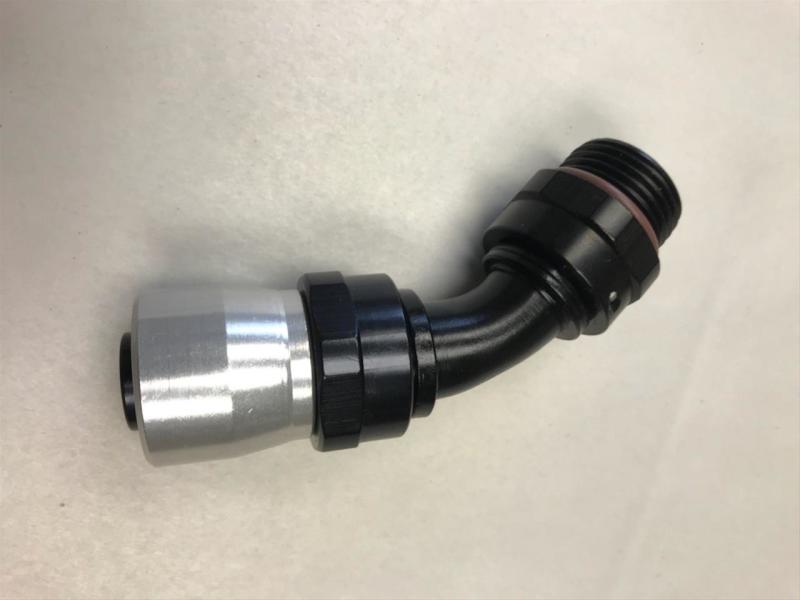 Fragola fra3104512-RAD -12AN Male Radiator Fitting x 45-Degree Sport Crimp Hose End