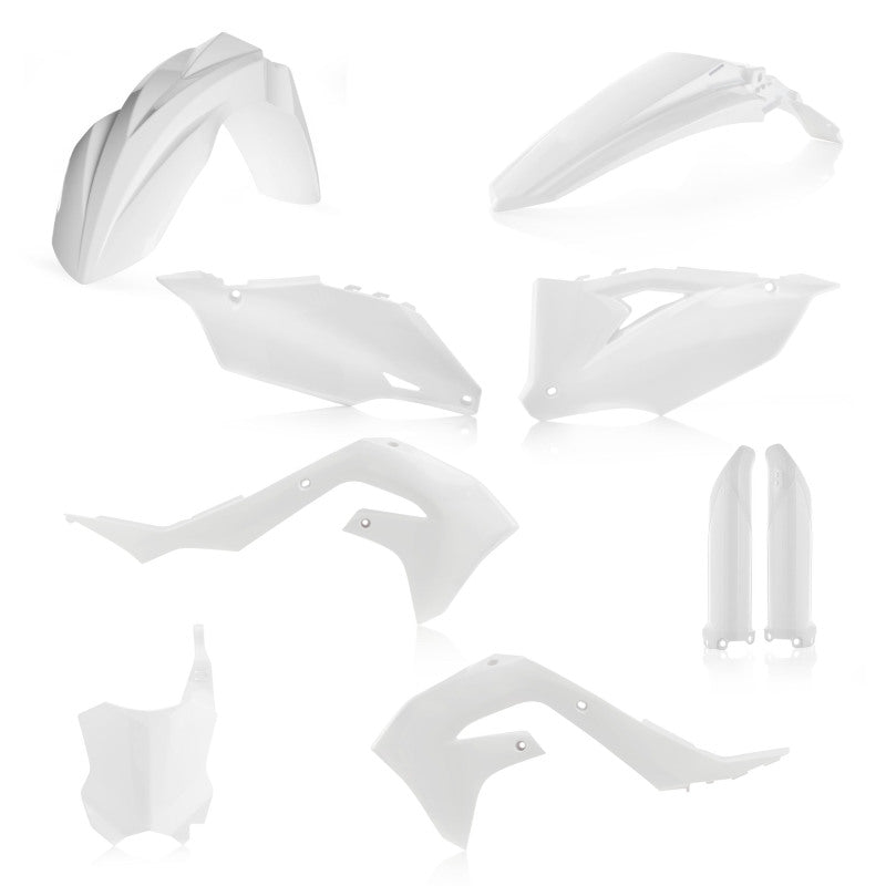 Acerbis Full Plastic Kit for Kawasaki KX250, KX250X, and KX450, White – Part Number ACB2736290002