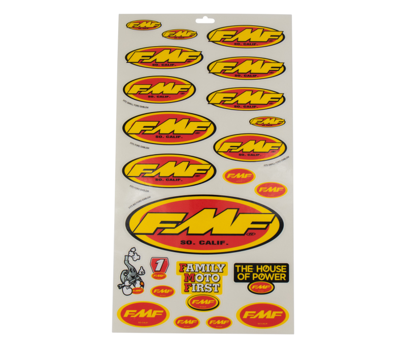 FMF Racing - FMF014800 - Assorted Sticker Sheet