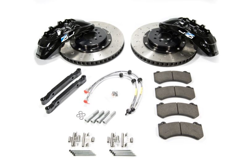 Alcon RC6 Front Brake Kit for 2009-2014 Nissan GT-R R35, 6-Piston Sky Blue Calipers and 412x36mm Rotors