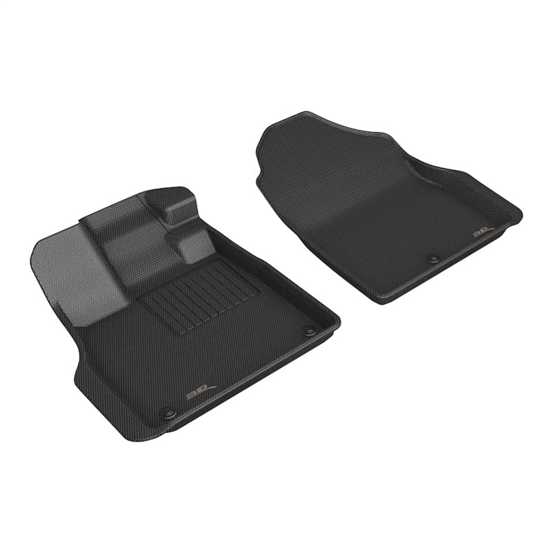 3D MAXpider KAGU Series Custom-Fit Black Front Floor Mats for 2023-2024 Honda Pilot, Part Number aceL1HD13511509