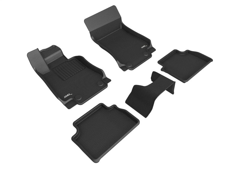 3D MAXpider KAGU Black Custom Fit Floor Mats for 2017-2019 Alfa Romeo Giulia RWD and Quadrifoglio, Part Number aceL1AR00101509