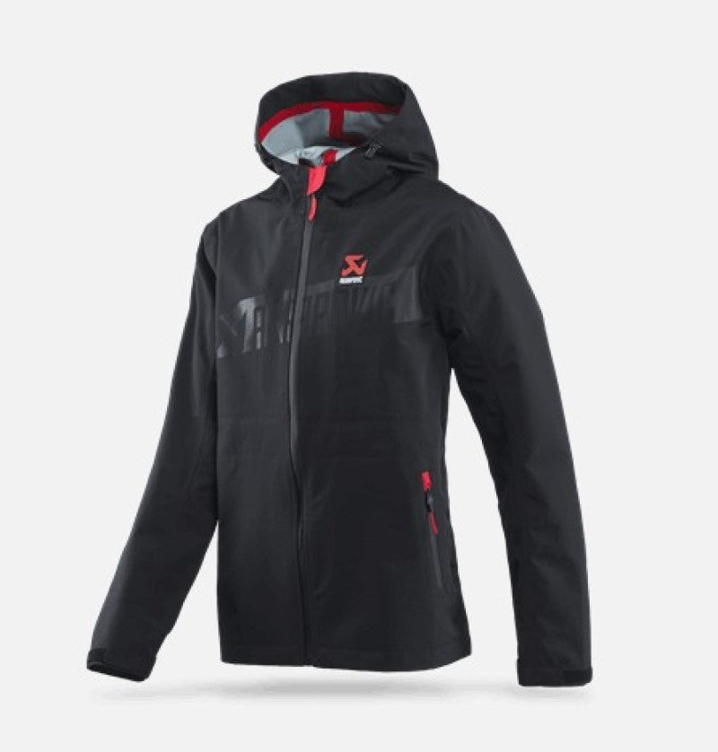 Akrapovic Women's Corpo Rain Jacket Black - Large, Part Number AKR802077