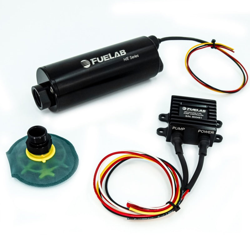 Fuelab FLB20815 - In-Tank Twin Screw Brushless Fuel Pump Kit with Remote Mount Controller and 65-Micron Filter