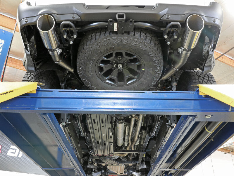 aFe Vulcan Series Cat-Back Exhaust System with Black Tips, Part Number 49-32084-B, for 2021-2024 Ram 1500 TRX 6.2L V8