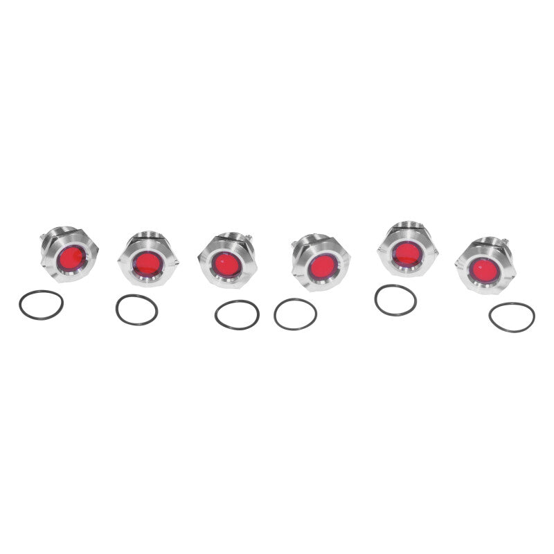 Letric Lighting Royal Flush Mount LED 1-Inch Strobe, Red – Part Number letLLC-RFLS