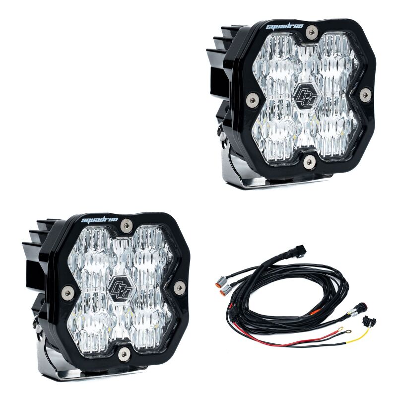 Baja Designs Squadron 2.0 Sport LED Wide Cornering Lights Pair - High-Performance Automotive Lighting
