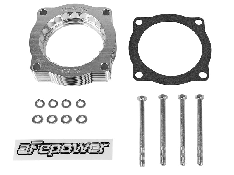 aFe Silver Bullet Throttle Body Spacer Kit, Part Number 46-31001, for Select BMW V8 Models