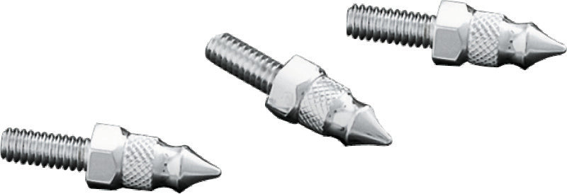 Kuryakyn Windshield Mount Spikes 1/4-20 x 5/8 in. Chrome for Harley-Davidson Touring