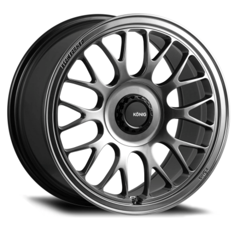 Konig MRK1 15x8 4x100 ET35 Hyper Carbon Wheel with Gloss Black Gear Cap