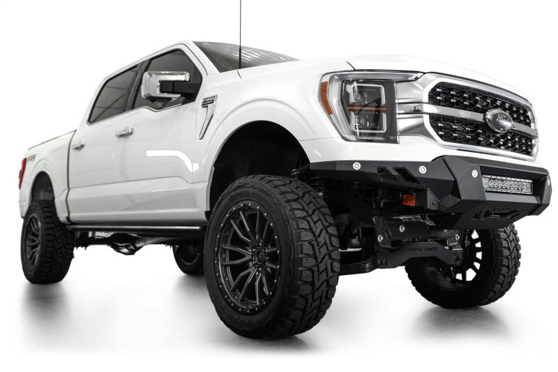 Addictive Desert Designs Black Label Front Bumper for 2021-2022 Ford F-150, Part Number ADD F190300010103