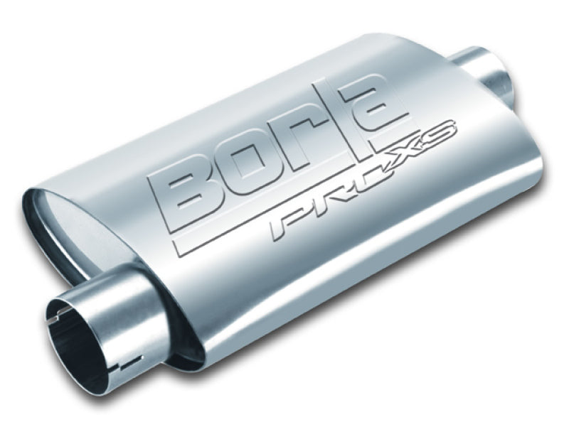 Borla ProXS Universal 2.5-Inch Offset Inlet and Center Outlet Notched Muffler - Part 400484