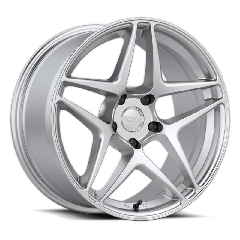 Kansei K15H Astro 19x8.5-Inch 5x112 +35 Offset 66.6mm Bore Hyper Silver Forged Wheel