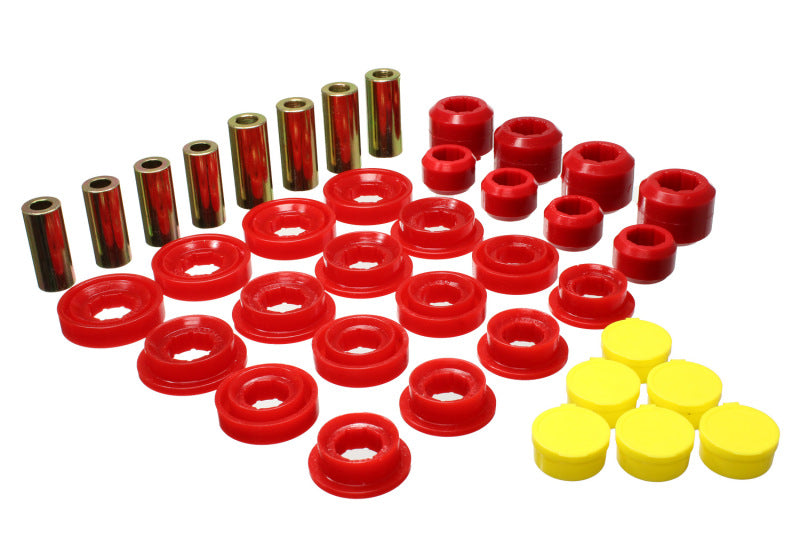 Energy Suspension eng5.3145R - 03-09 Ram 1500 Pickup 4WD Control Arm Bushing Set - Red