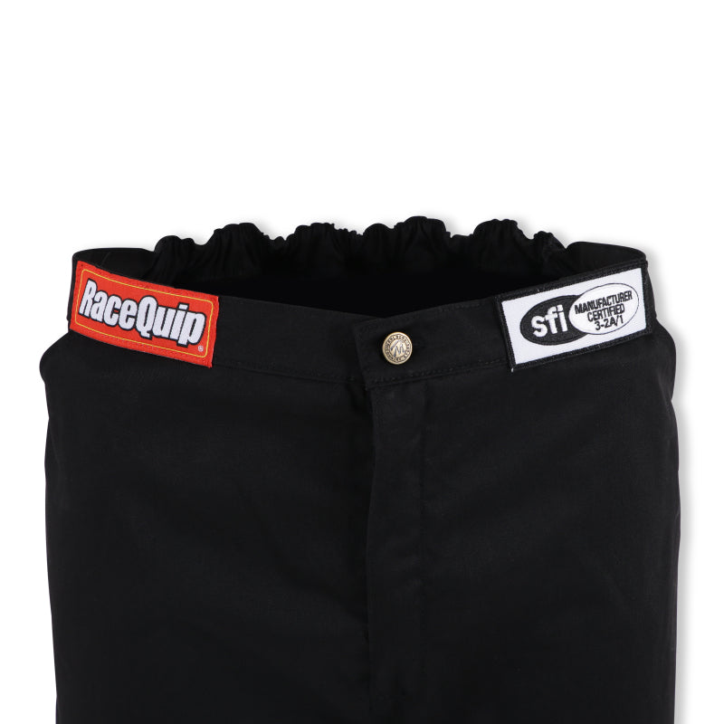 RaceQuip RQP112003RQP SFI-1 Single-Layer Race Pants, Black, Medium