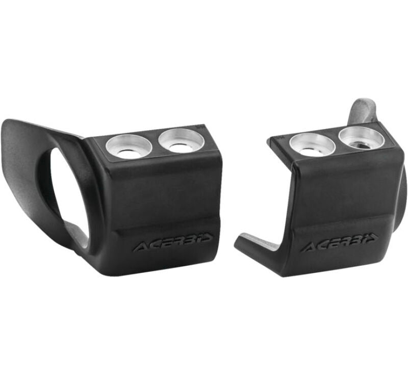 Acerbis Fork Shoe Protectors for Honda CRF and Kawasaki KX Models, Black - Part Number ACB2709690001