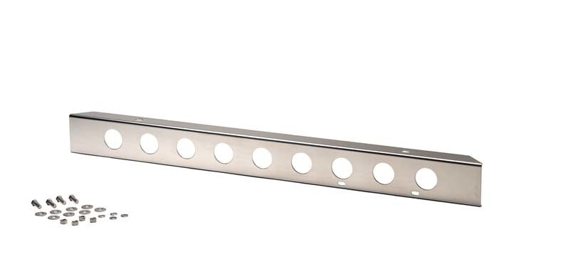 Kentrol 30428 45-86 Jeep CJ 42-Inch Front Bumper with Holes, Polished Silver