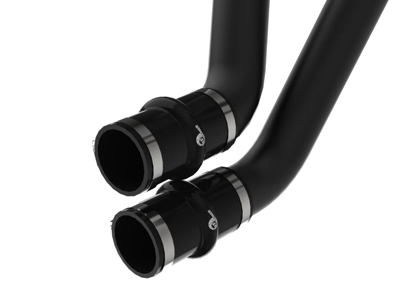 aFe BladeRunner 2.5-Inch Aluminum Hot Charge Pipe, Black, Part Number 46-20298-B, for 2017-2020 Ford F-150 Raptor 3.5L V6 EcoBoost