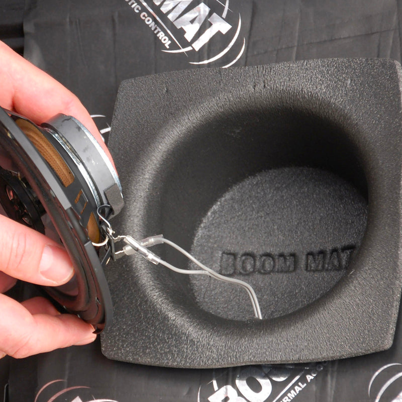 DEI Speaker Baffles 5.25in Round 6.5in Wide 6.5 Height 2.5in Deep - Pair