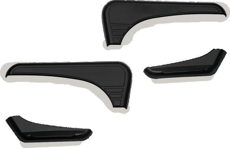 Kuryakyn Tri-Line Glove Box Accent Black for Harley-Davidson Road Glide