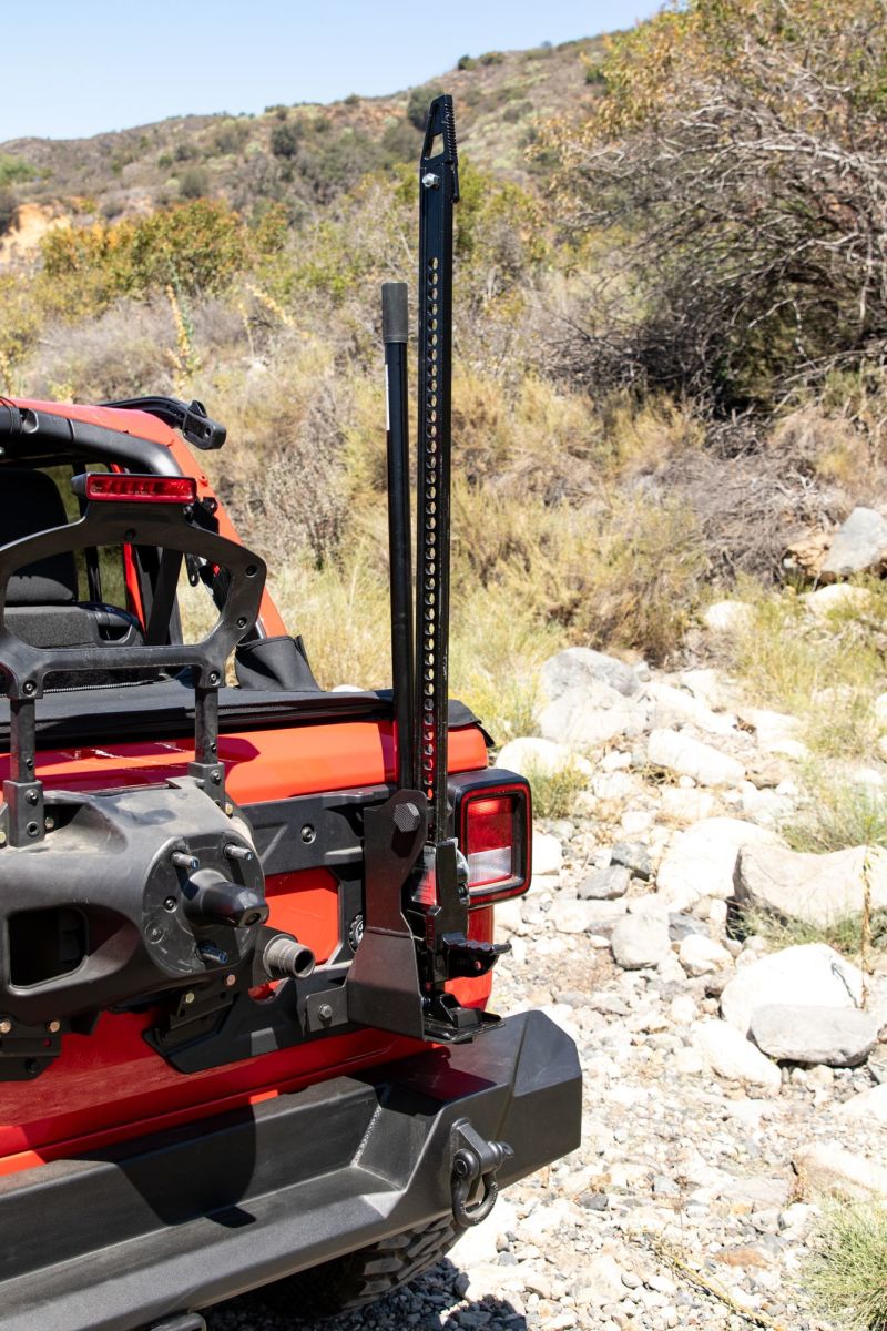 Rampage RAM86690 Off-Road Jack Mount for 2007–2019 Jeep Wrangler JK & JL - Black