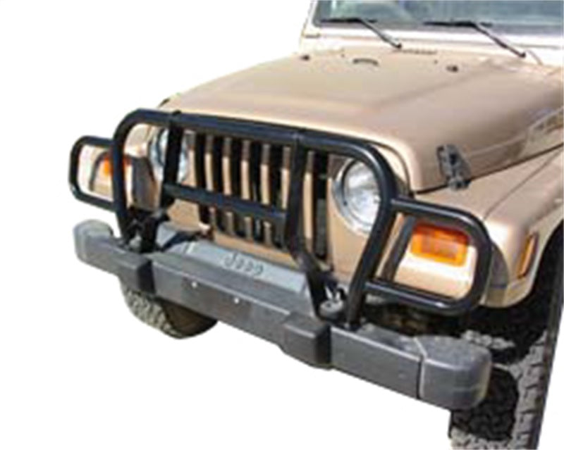 Rampage - ram7659 - 1987-1995 Jeep Wrangler (YJ) Headlight Euro Grille Guard - Black