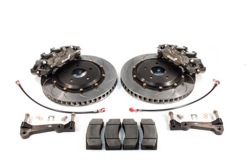 Alcon Chevy C8 Corvette OEM Wheel Street Brake Kit, 6-Piston Front and 4-Piston Rear, Anodized
