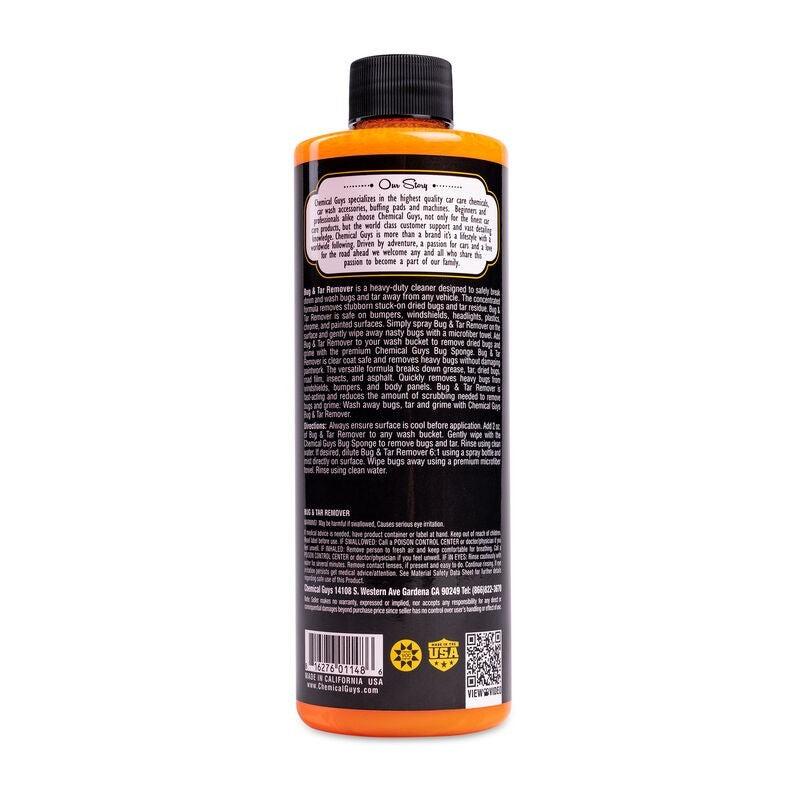 Chemical Guys Bug & Tar Heavy Duty Car Wash Shampoo - 16oz - Case of 6