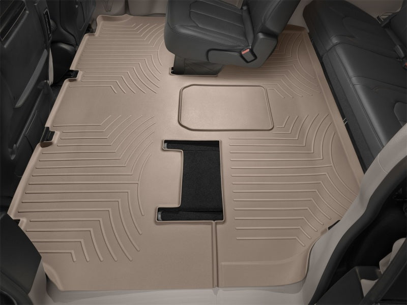 WeatherTech 2016+ BMW 7-Series G12 Sedan Rear FloorLiner - Tan (w/ Rear Executive Lounge Seating)