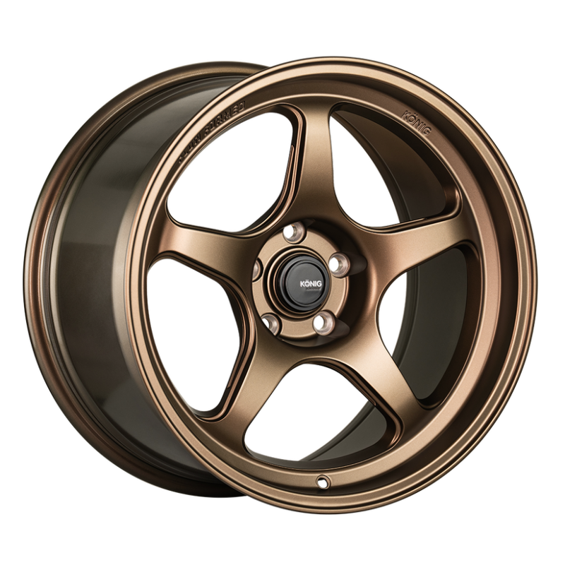 Konig Hyperspec 17x8 5x114.3 ET40 Matte Bronze Cast Wheel with Knurled Bead