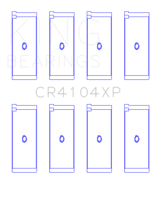 King Engine Bearings CR4104XPSTDX Audi/VW Performance Rod Bearing Set, Standard Size