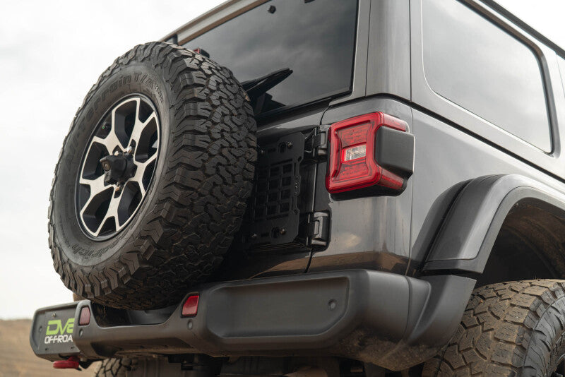 DV8 Offroad Tailgate Reinforcement Molle Panel for 2018-2025 Jeep Wrangler JL - dveTCJL-04