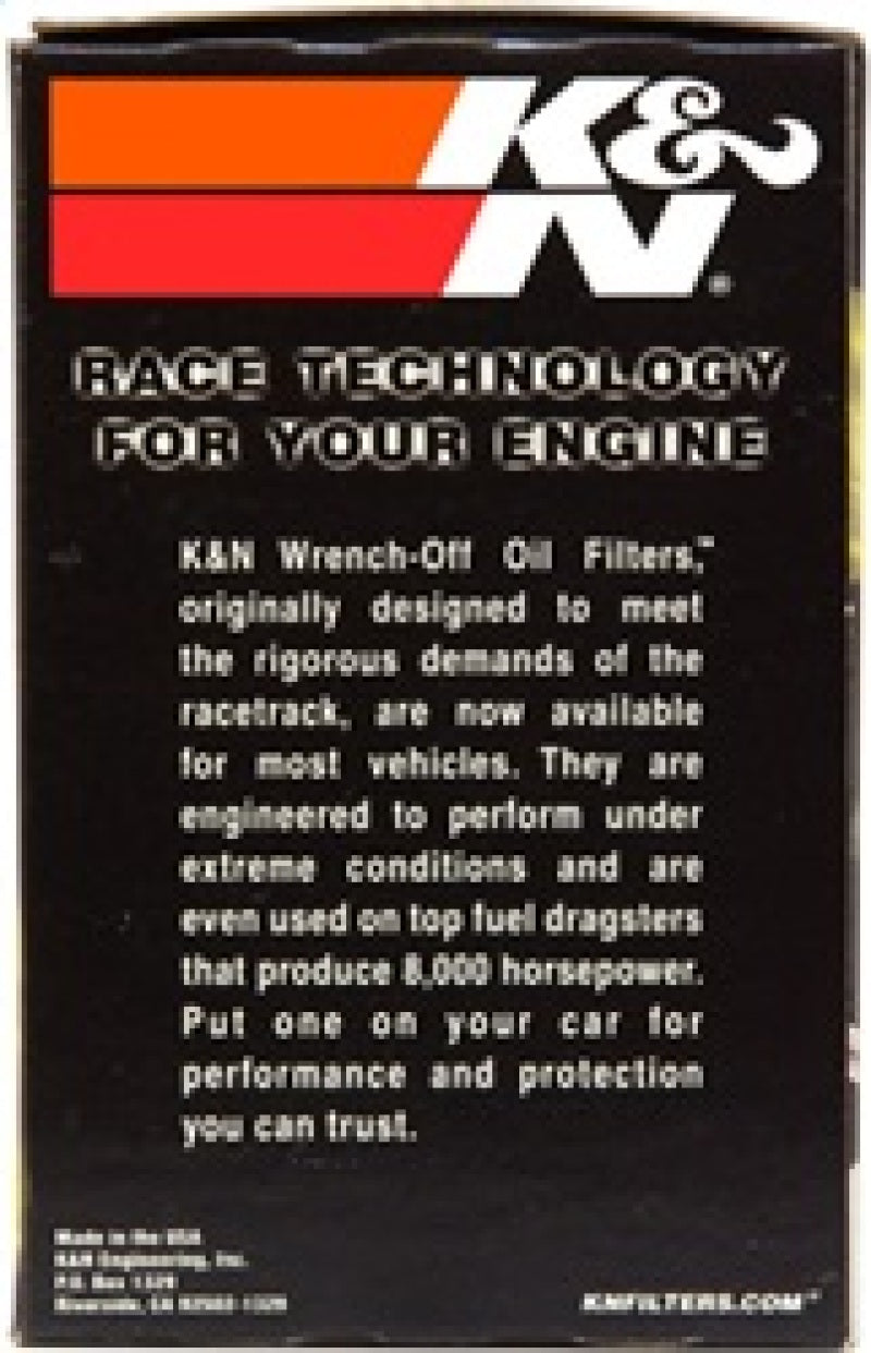 K&N Engineering HP-2006 Universal Performance Gold Wrench-Off Oil Filter