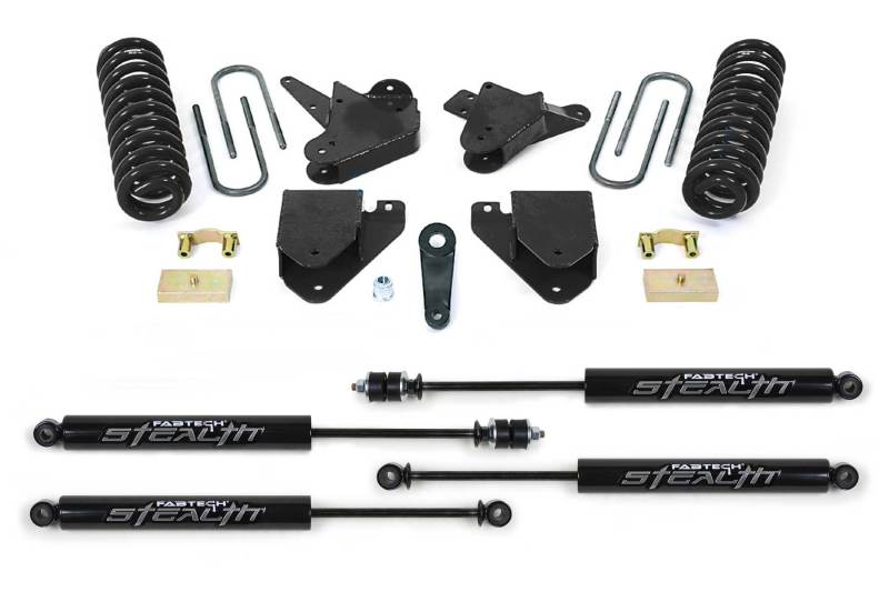 Fabtech fabK2098M - 2001-2004 Ford F-250/F-350 2WD 6-Inch Basic Lift System with Stealth Monotube Shocks