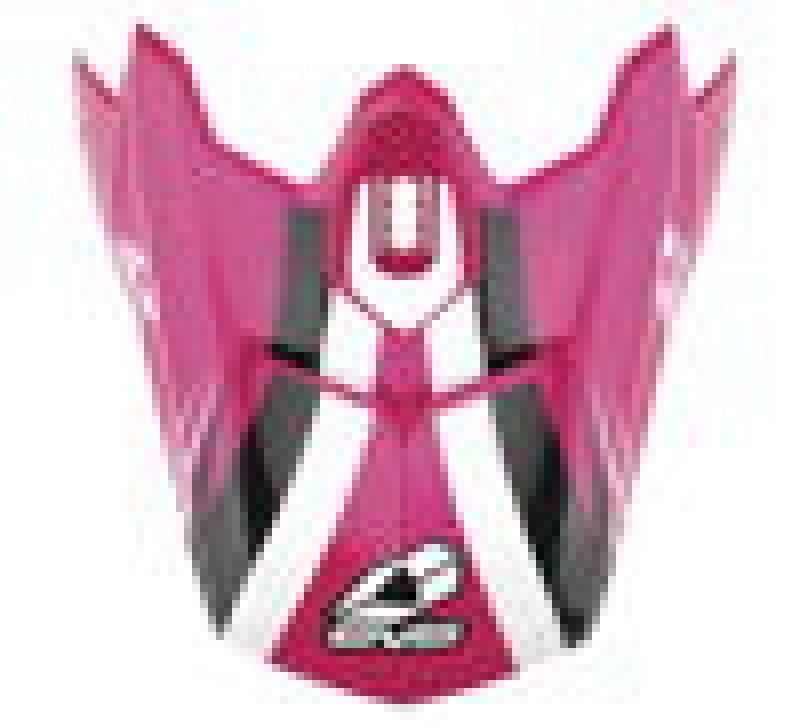 EVS evsH16T3W-VSPWBK T3 Works Helmet Visor - Pink/White/Black