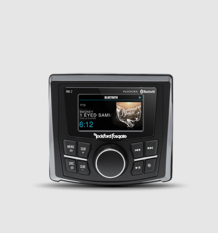 Rockford Fosgate Punch Marine Compact AM/FM/WB Digital Media Receiver 2.7in Disp - View 1