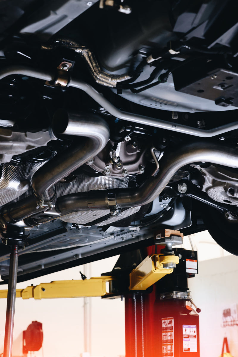 MBRP S72233CF Armor Pro 3-Inch Cat-Back Exhaust System for 2019-2023 Ford Mustang 2.3L EcoBoost