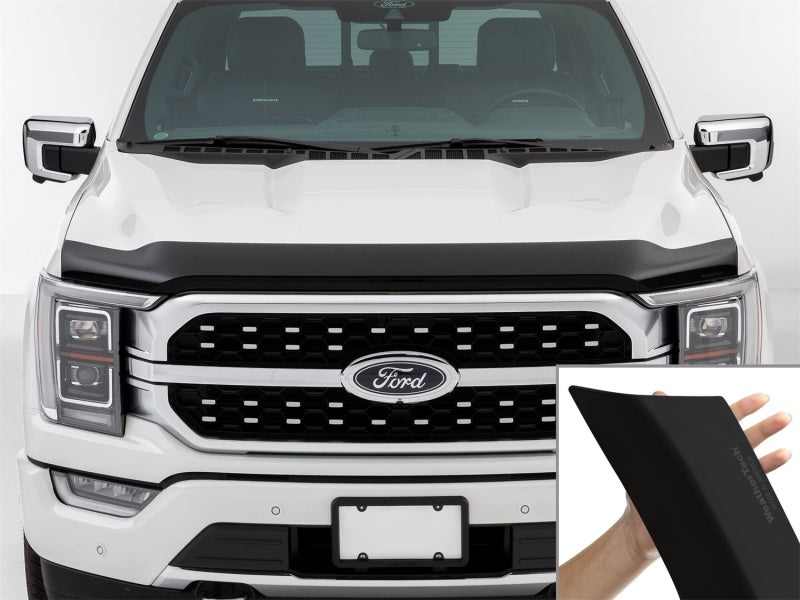WeatherTech 21-26 Ford F-150 Hood Protector - Matte Black, Custom Fit, Aero-Design