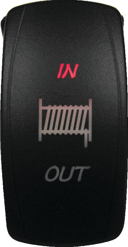 DragonFire Racing DFR521374 Lighted Winch In/Out Switch, Red